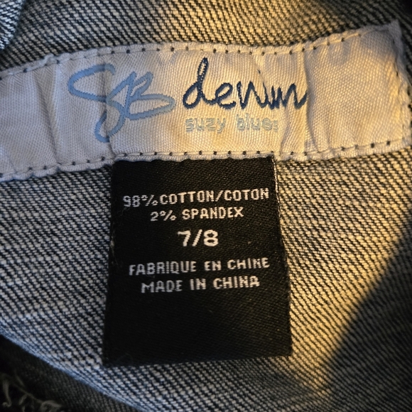 Denim Jacket Coat Size 7/8 Retro Rock 80"s Vibe Spring Outdoor Staple Classic - Picture 9 of 9